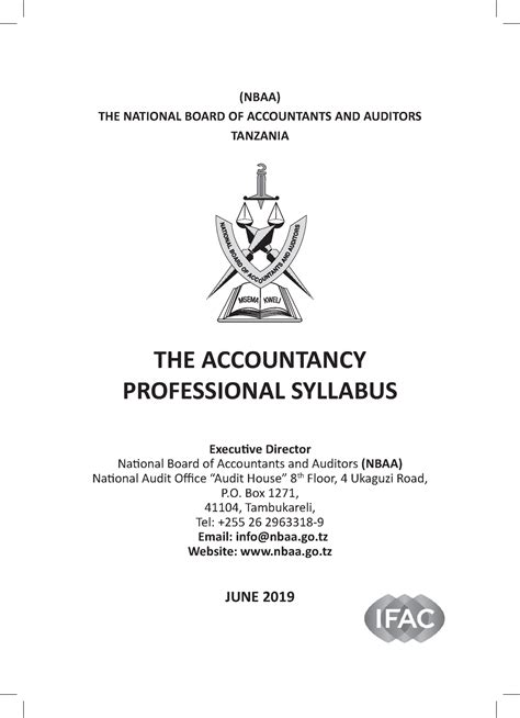 NATIONAL OARD OF A OUNTANTS AND AUDITORS .